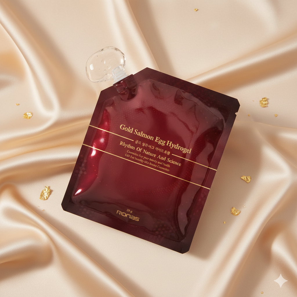 Gold Salmon Egg Hydrogel Mask