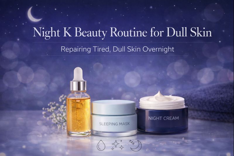 Night K Beauty Routine for Dull Skin: Repair and Wake Up Glowing